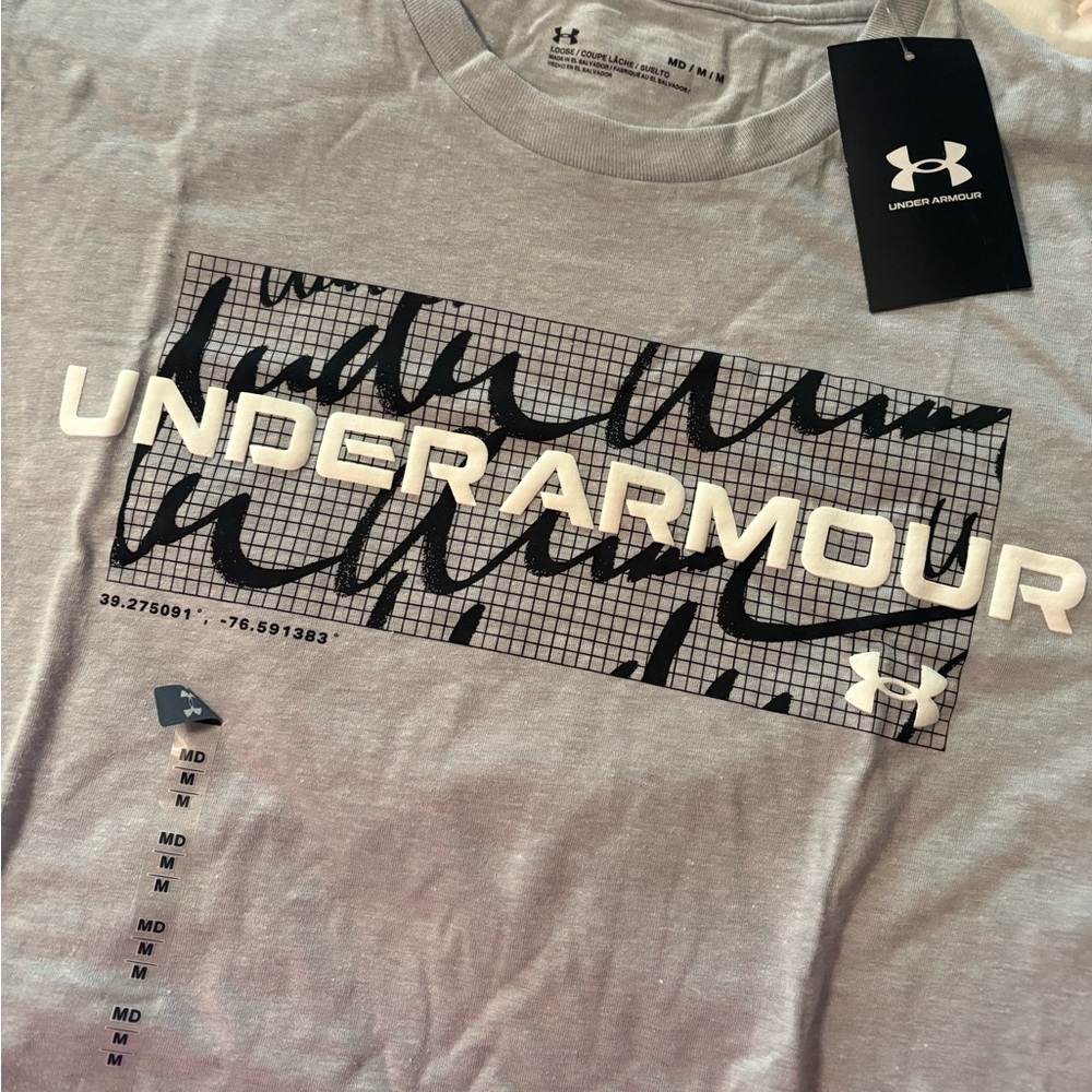 Under Armour Light Gray Graphic Tee